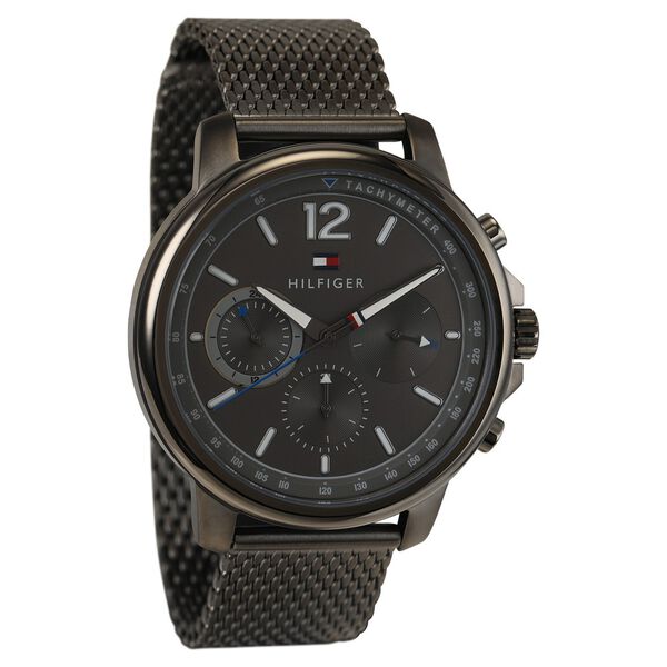 Tommy Hilfiger Quartz Multifunction Grey Dial Stainless Steel Strap Watch for Men - image number 1
