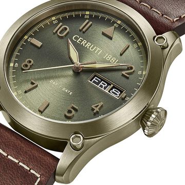 Cerruti 1881 Quartz Analog with Day and Date Grey Dial Stainless Steel Strap Watch for Men