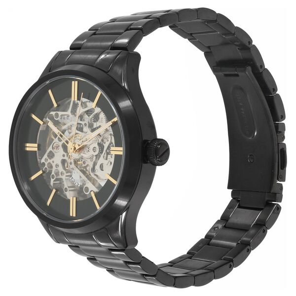 Kenneth Cole Automatic Black Dial Metal Strap Watch for Men - image number 1