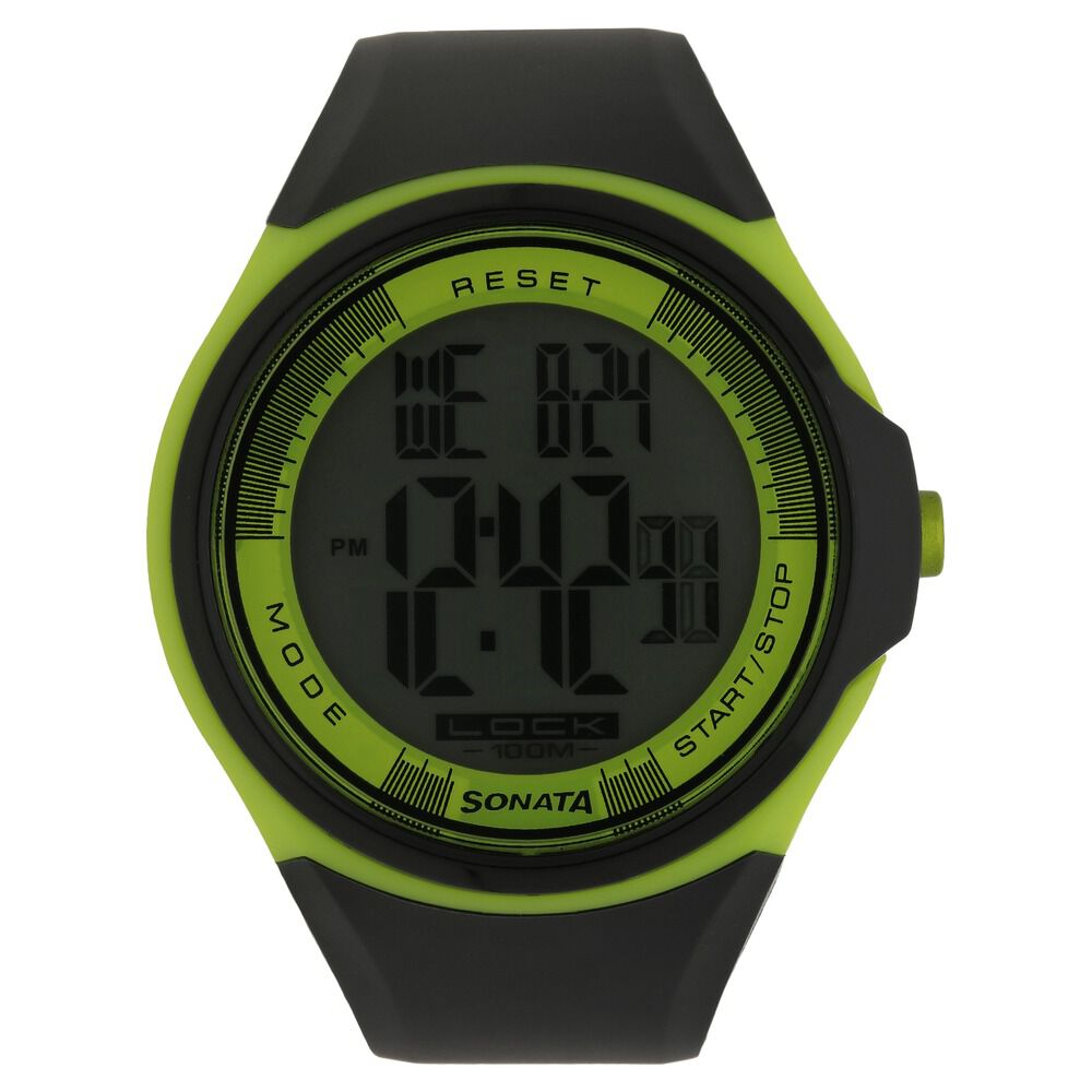 Buy Online SF Digital Dial Black Plastic Strap Watch for Men
