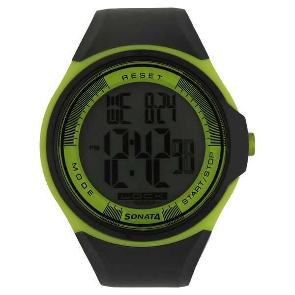 SF Digital Dial Black Plastic Strap Watch for Men - image number 0