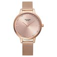 Poze by Sonata Quartz Analog Black Dial Stainless Steel Strap Watch for Women