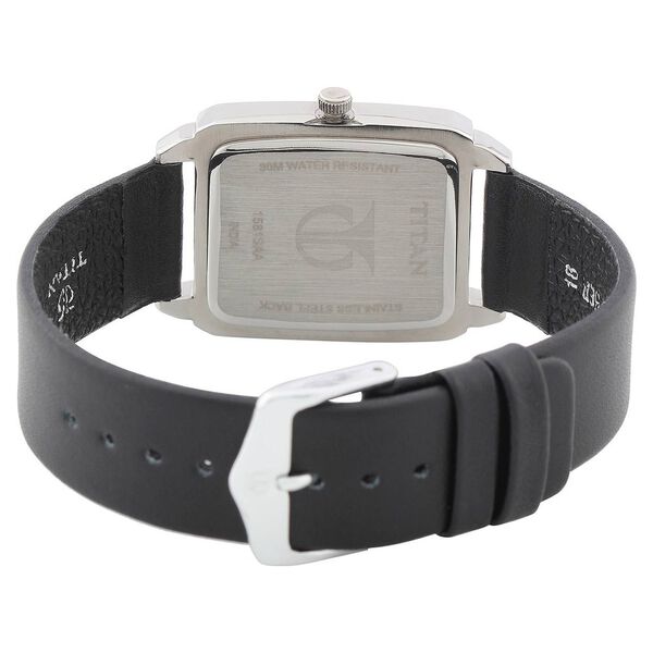 Titan Quartz Analog Black Dial Leather Strap Watch for Men - image number 2