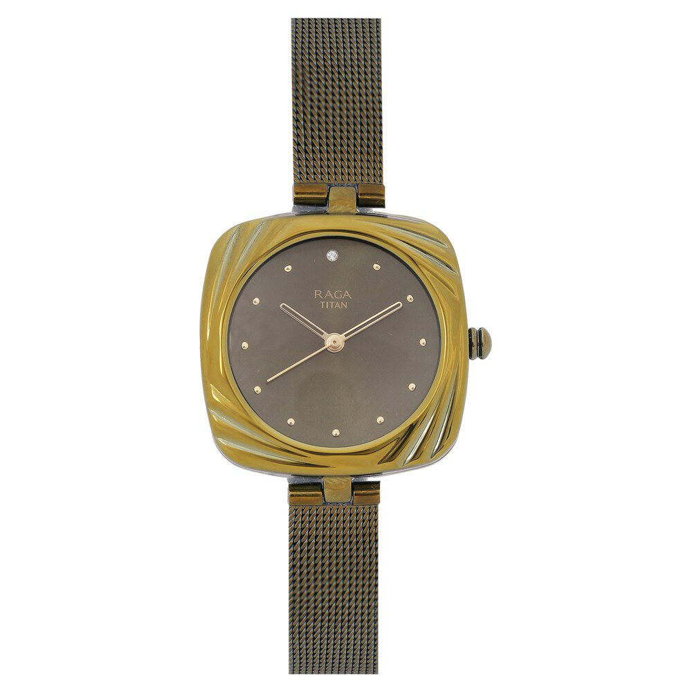 Titan raga analog white dial women's watch on sale