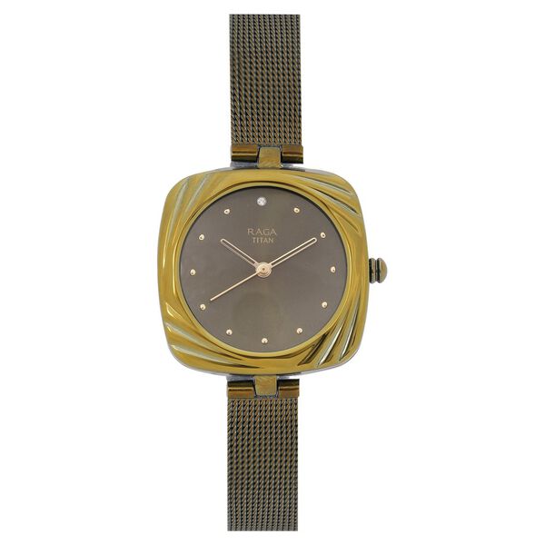 Titan Raga Moments Of Joy White Dial Women Watch With Metal Strap - image number 1