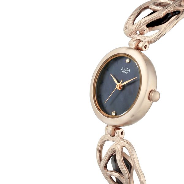 Titan Raga I Am Mother of Pearl Dial Women Watch With Metal Strap - image number 1