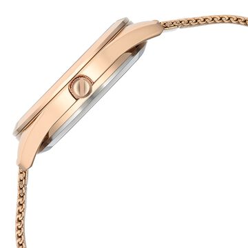 Fastrack Vyb Runway Quartz Analog Rose Gold Dial Stainless Steel Strap Watch For Girls