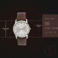 Titan Quartz Analog with Day and Date Silver Dial Leather Strap Watch for Men - image number 2