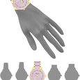 Anne Klein Quartz Analog Purple Dial Pink Plastic Strap Watch For Women - image number 3