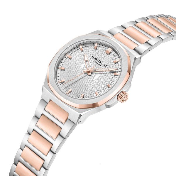 Kenneth Cole Quartz Analog Silver Dial Stainless Steel Strap Watch For Men - image number 3