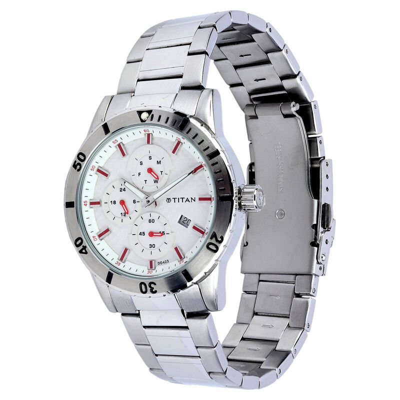 Titan Silver Dial Analog Stainless Steel Strap watch for Men - image number 1