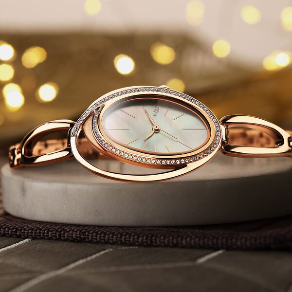 Titan Raga Delight Brown Dial Analog Stainless Steel Strap Watch for Women - image number 0