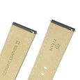 22 mm Grey Genuine Leather Strap for Men - image number 4