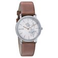 Sonata Silver Lining Black Dial Women Watch With Leather Strap