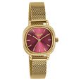 Poze By Sonata Quartz Analog Pink Dial Golden Metal Strap Watch For Women - image number 2