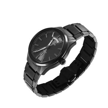 Titan Astral Concealed Automatic Analog with Black Dial Black Stainless Steel Strap Watch for Men