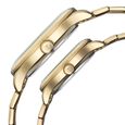 Titan Modern Bandhan Pair Analog with White Dial Yellow Gold Stainless Steel Strap Watch for Couples - image number 3
