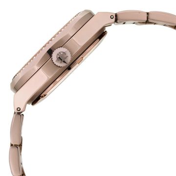 Titan Animalia Rose Gold Dial Automatic Stainless Steel Strap Watch for Women