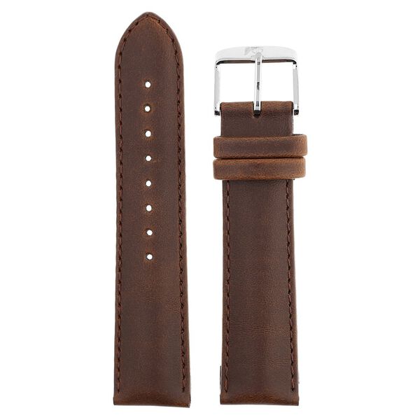 22 mm Brown Genuine Leather Straps for Men - image number 0