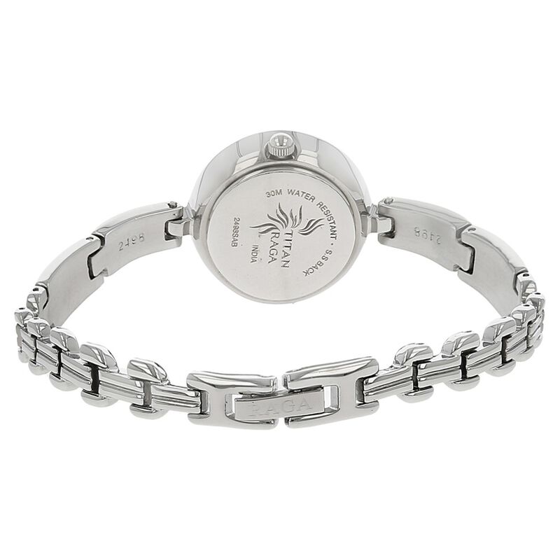Titan Raga Black Dial Women Watch With Metal Strap - image number 3