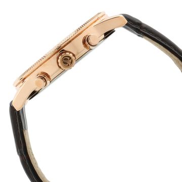 Titan Men's Metropolitan Luxe: Multifunction brown Dial with leather Strap