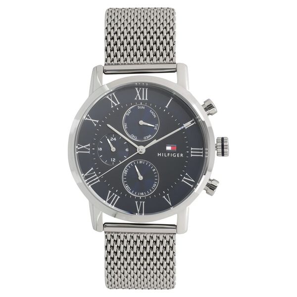 Tommy Hilfiger Quartz Multifunction Blue Dial Metal Strap Watch for Men - image number 0