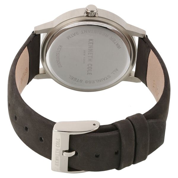 Kenneth Cole Quartz Multifunction Grey Dial Leather Strap Watch for Men - image number 3