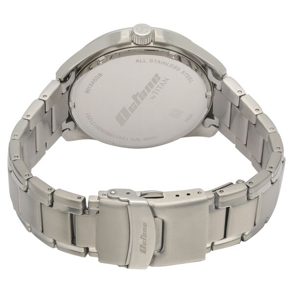 Titan Quartz Multifunction Blue Dial Stainless Steel Strap Watch for Men - image number 4