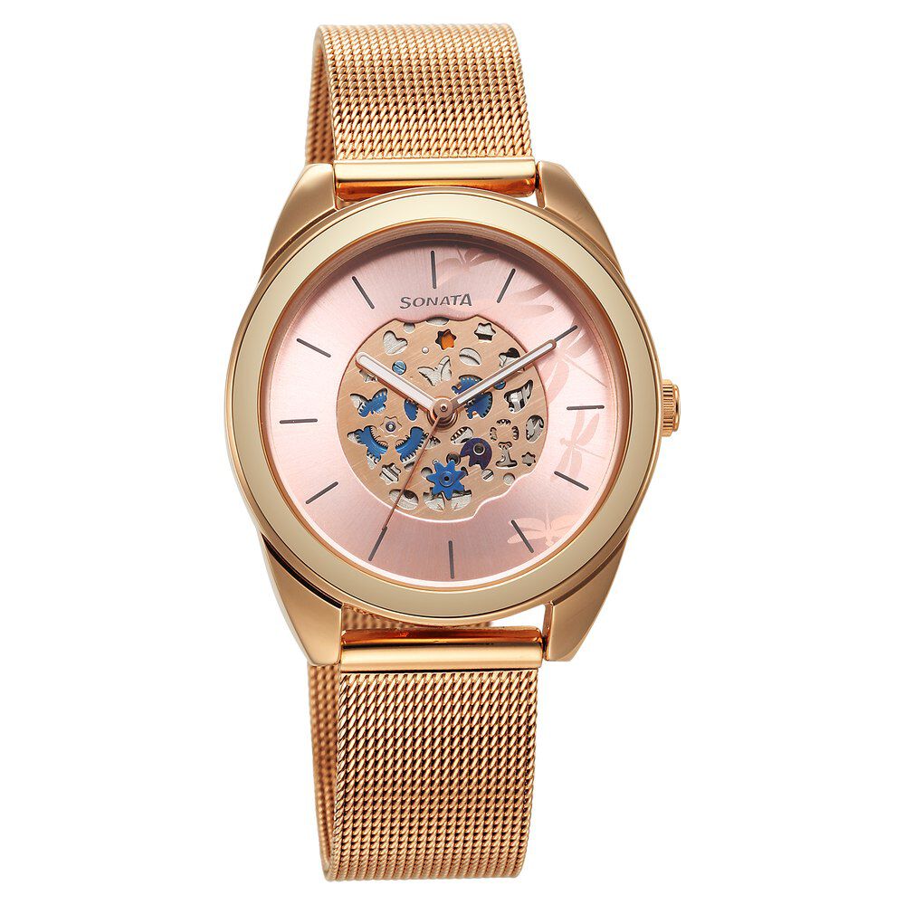 Rose gold watches sonata online
