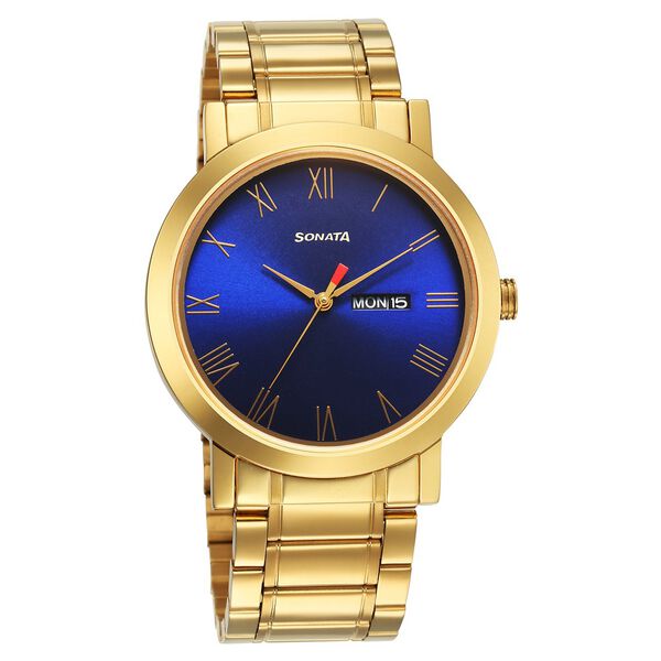 Sonata Utsav Blue Dial Watch for Men - image number 0
