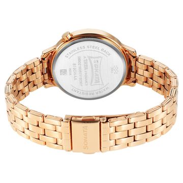 Sonata Unveil Quartz Analog Blue Dial Metal Strap Watch for Women