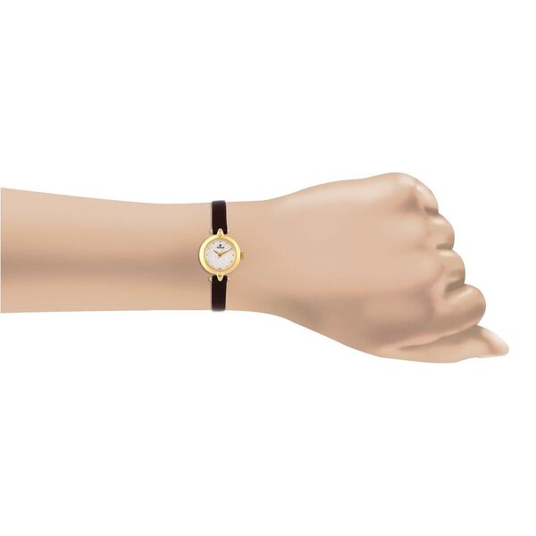 Titan Quartz Analog Silver Dial Leather Strap Watch for Women - image number 3