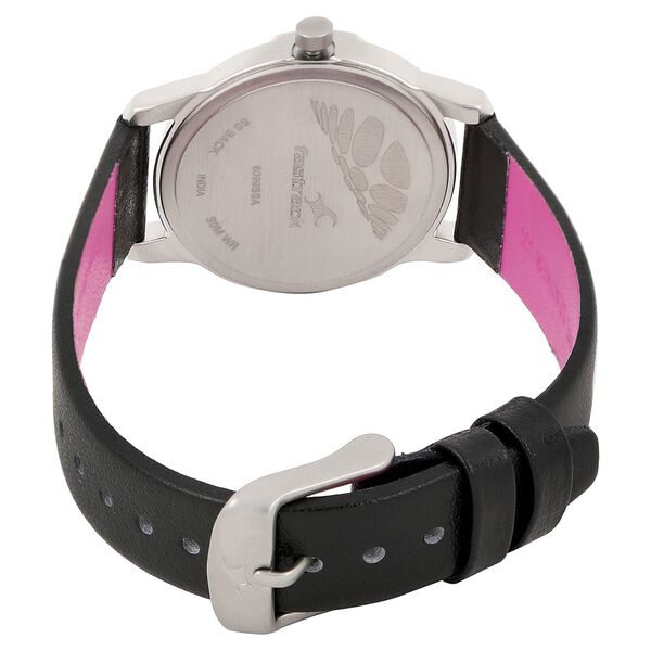 Fastrack Quartz Analog Black Dial Leather Strap Watch for Girls - image number 3