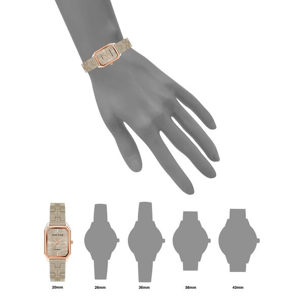 Anne Klein Quartz Analog Brown Dial Ceramic Strap Watch for Women - image number 3