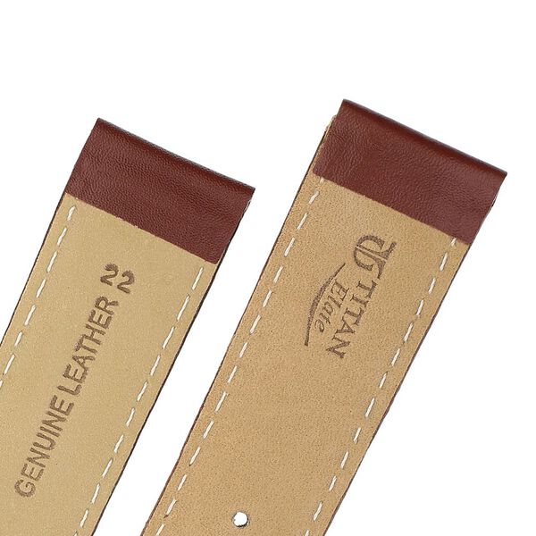 22 mm Tan Genuine Leather Straps for Men - image number 4