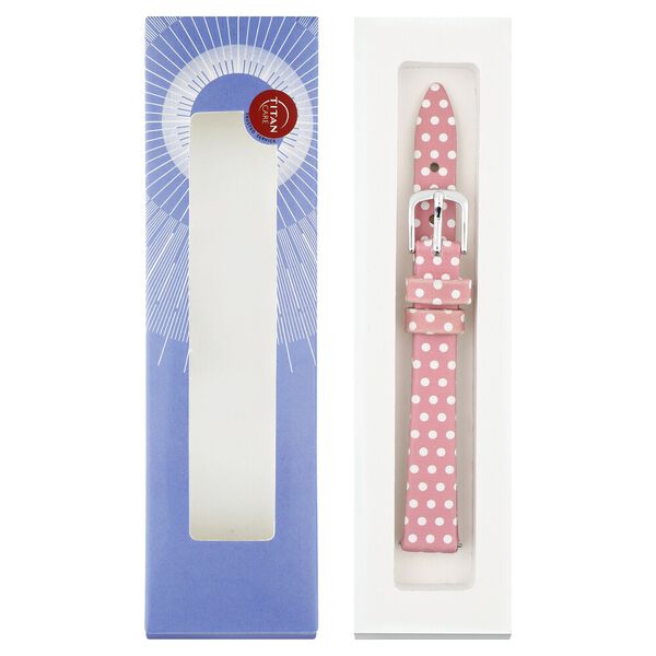 12 mm Pink Genuine Leather Strap for Women - image number 5