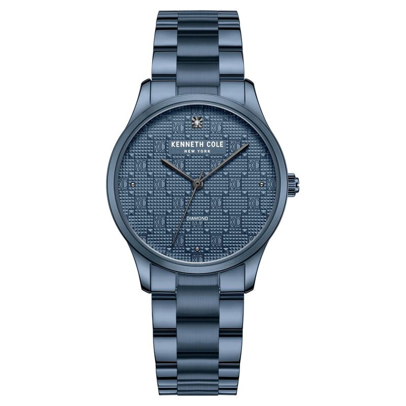 Kenneth Cole Quartz Analog Blue Dial Stainless Steel Strap Watch for Women