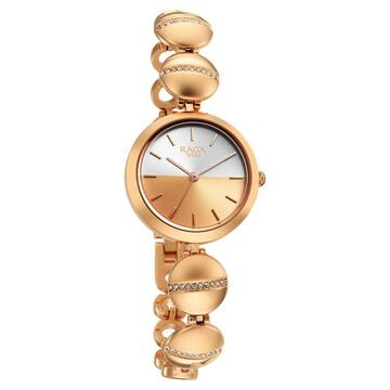 Titan Raga Delight Two Toned Dial Women Watch With Metal Strap