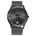 Titan Elmnt Off White Dial Analog Leather Strap watch for Men