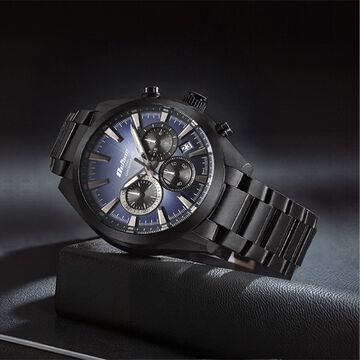 Titan Octane Classic Sporty Blue Dial Quartz Multifunction Stainless Steel Strap watch for Men