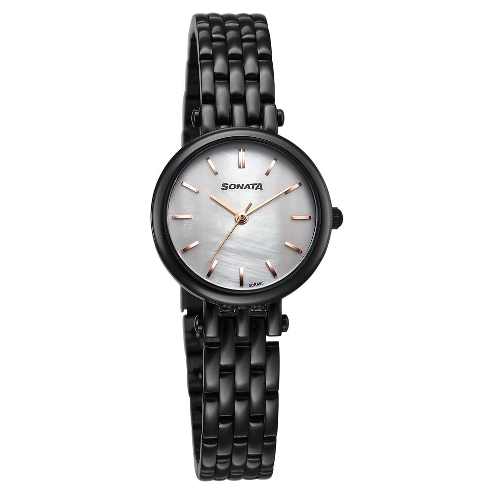 Sonata Eternia Quartz Analog White Dial Metal Strap Watch For Women-picture-12