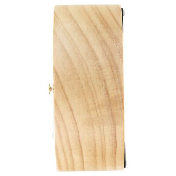 Titan Wooden Table Clock Light Brown Dial with Silent Sweep Technology