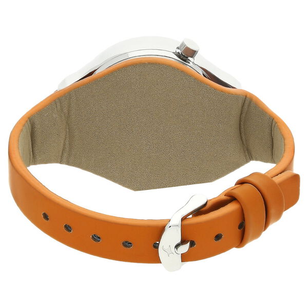 Fastrack Motorheads Quartz Analog White Dial Leather Strap Watch for Girls - image number 3