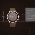 Titan Quartz Multifunction Brown Dial Leather Strap Watch for Men - image number 2