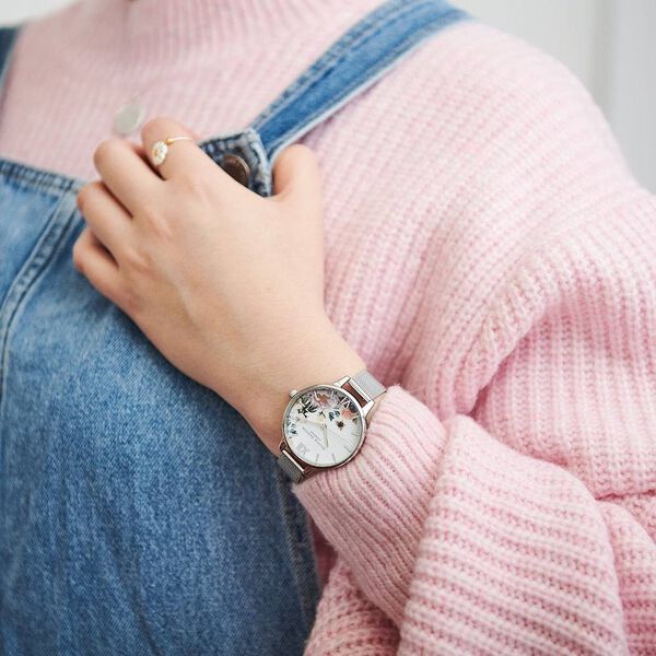 Olivia Burton Quartz Analog White Dial Stainless Steel Strap Watch for Women - image number 5