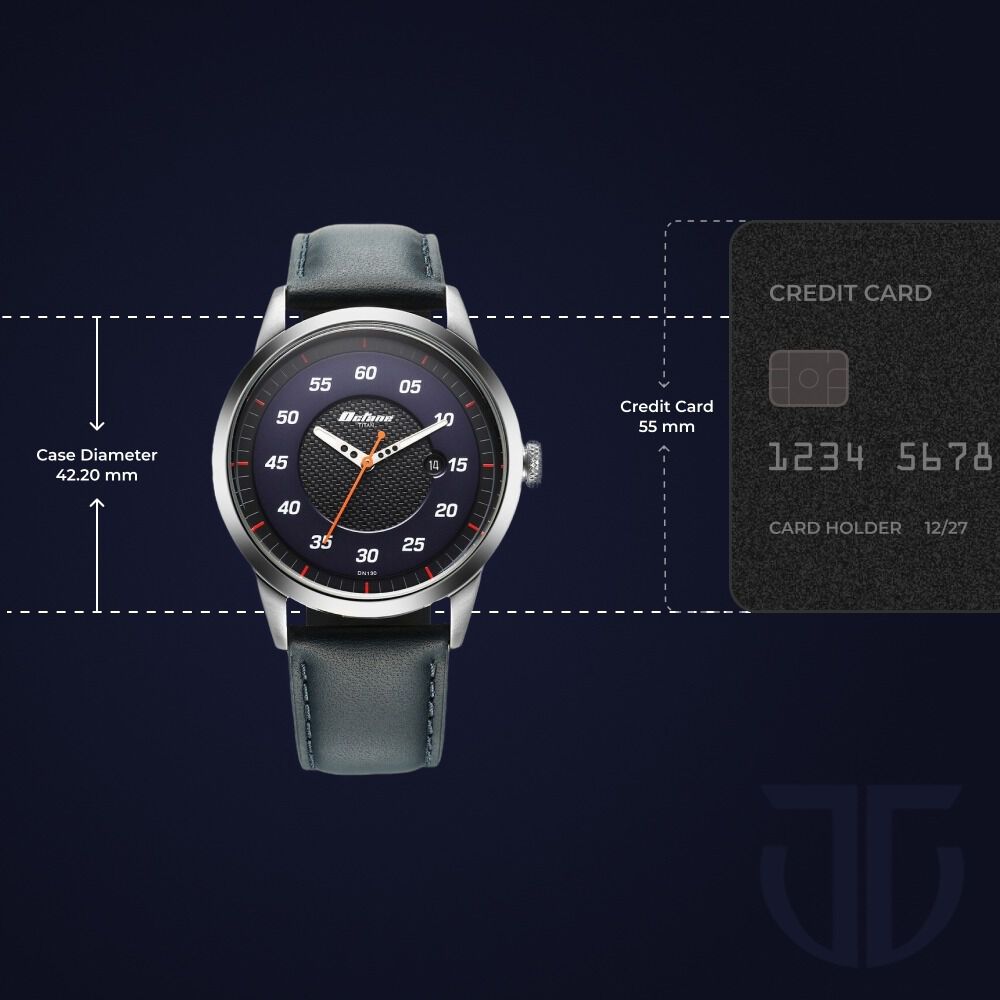 Buy Online Titan Octane Quartz Analog with Date Blue Dial With