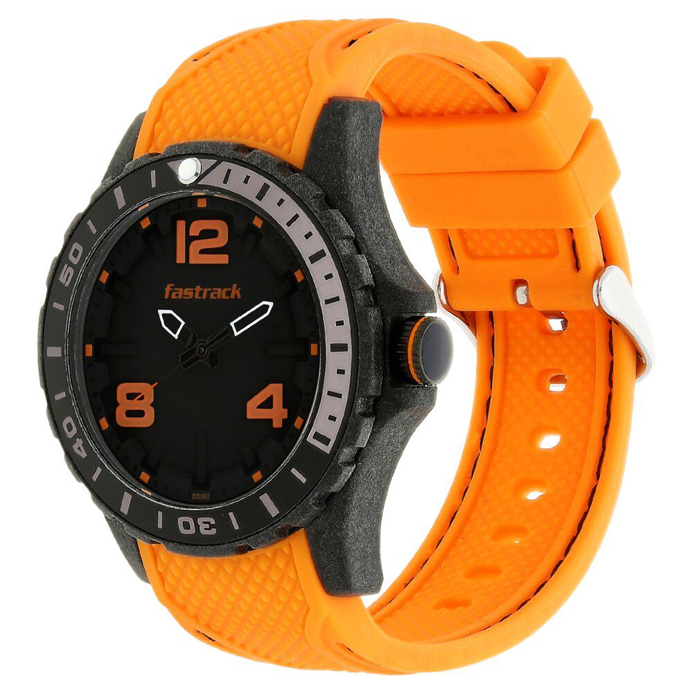 Fastrack orange watch clearance