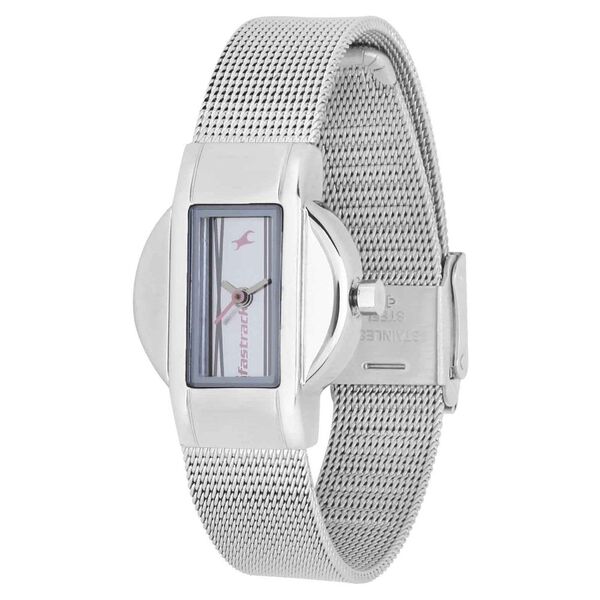 Fastrack Quartz Analog Silver Dial Stainless Steel Strap Watch for Girls - image number 1
