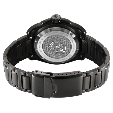 Titan Zero Hour Diver's 300m Automatic Analog with Black Dial Black Stainless Steel & Black FKM Strap Watch for Men