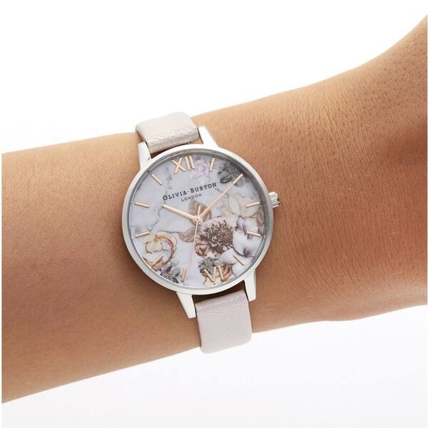 Olivia Burton Quartz Analog White Dial Leather Strap Watch for Women - image number 5